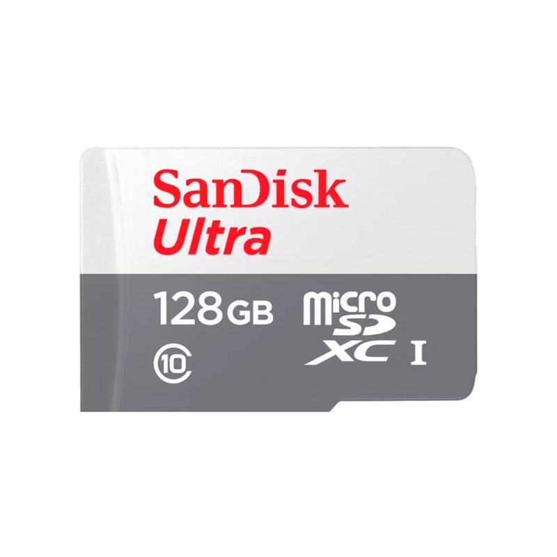 SANDISK - MEMORIA MICROSDXC SANDISK ULTRA 128 GB CLASE 10 P/N: SDSQUNR-128G-GN3MA