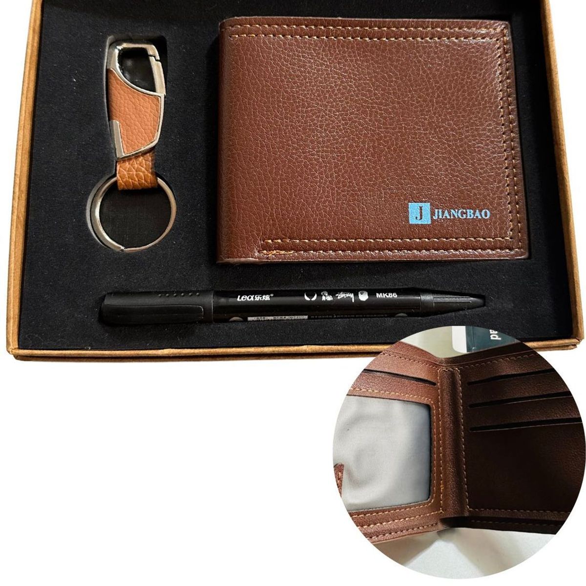 GENERICO - PACK BILLETERA + PORTALLAVERO + MARCADOR