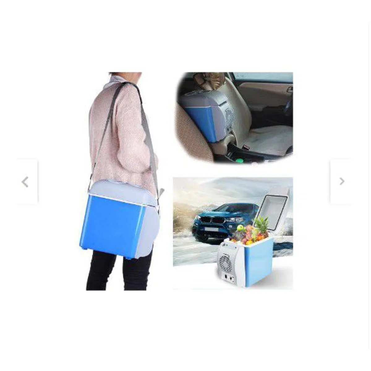 GENERICO - Calentador y refrigerador portatil cooler para autos 7.5 l