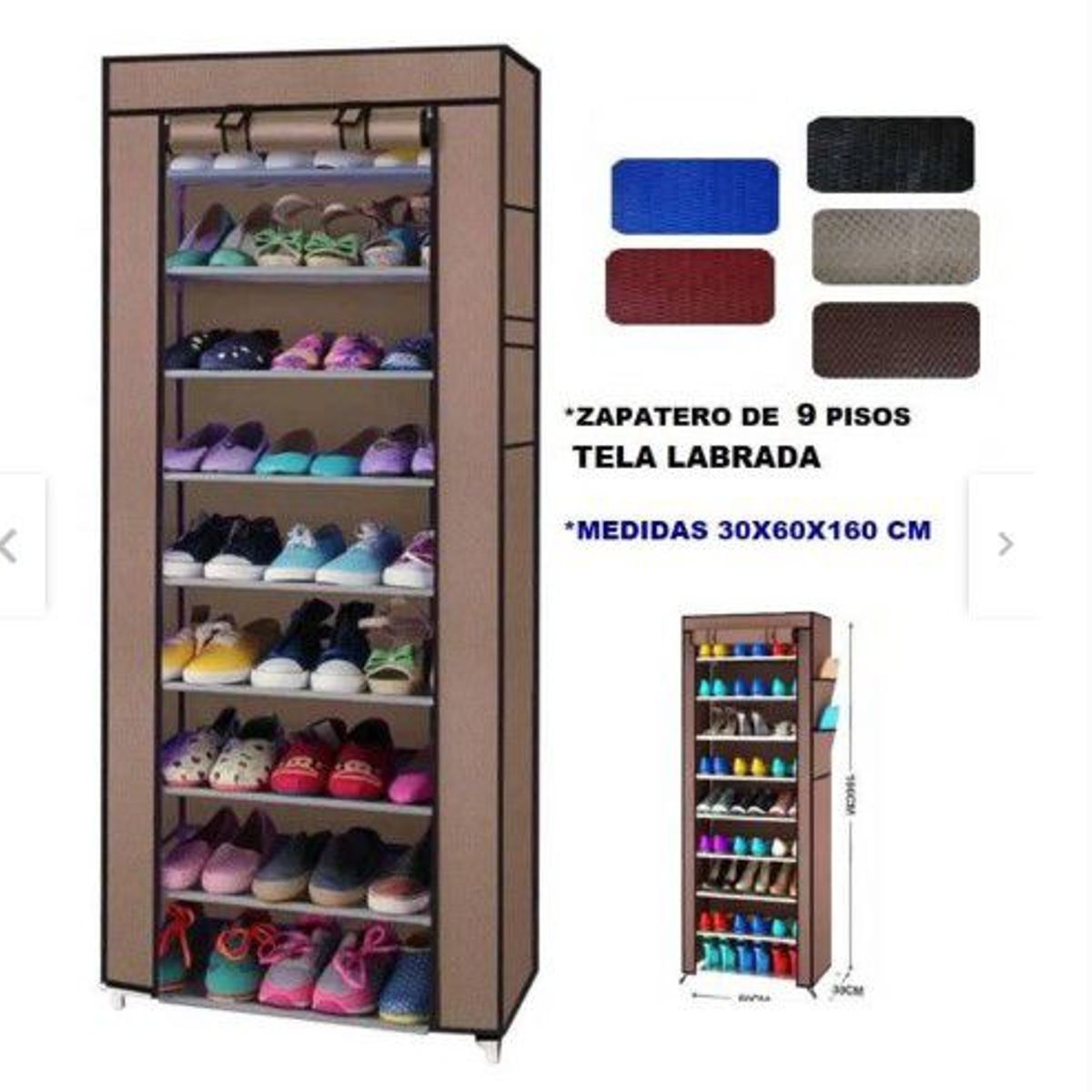 GENERICO - Organizador de zapatos de 9 niveles zapatera elegante