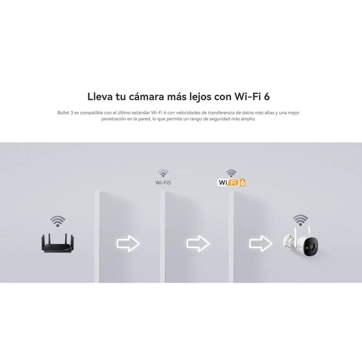 IMOU - Cámara Seguridad Wi-Fi BULLET 3 2K 3MP Exterior Noche Color + 128GB