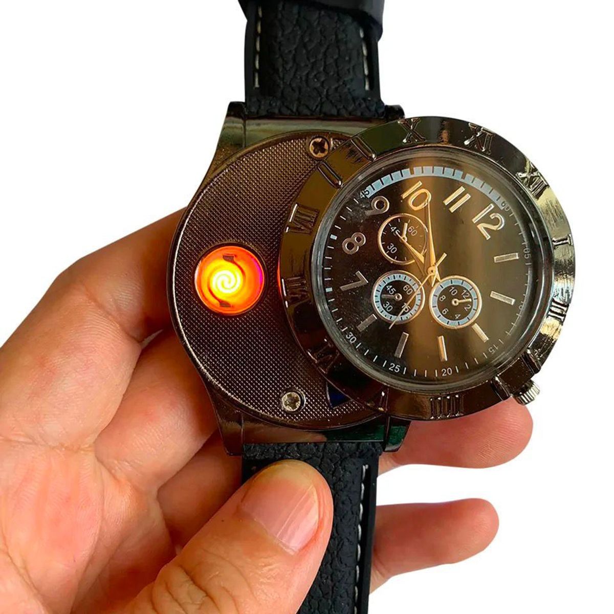 GENERICO - RELOJ CON ENCENDEDOR RECARGABLE PARA HOMBRE