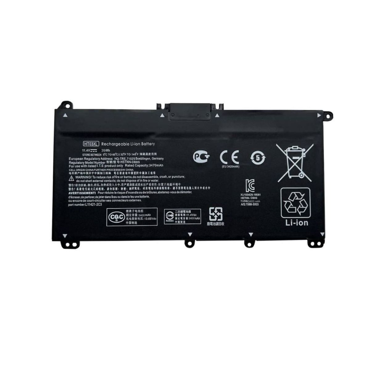 OEM - Batería para Laptop Hp.   Pavilion HT03XL, 14-CE, 14-CF, 14-CM, 14Q-CS