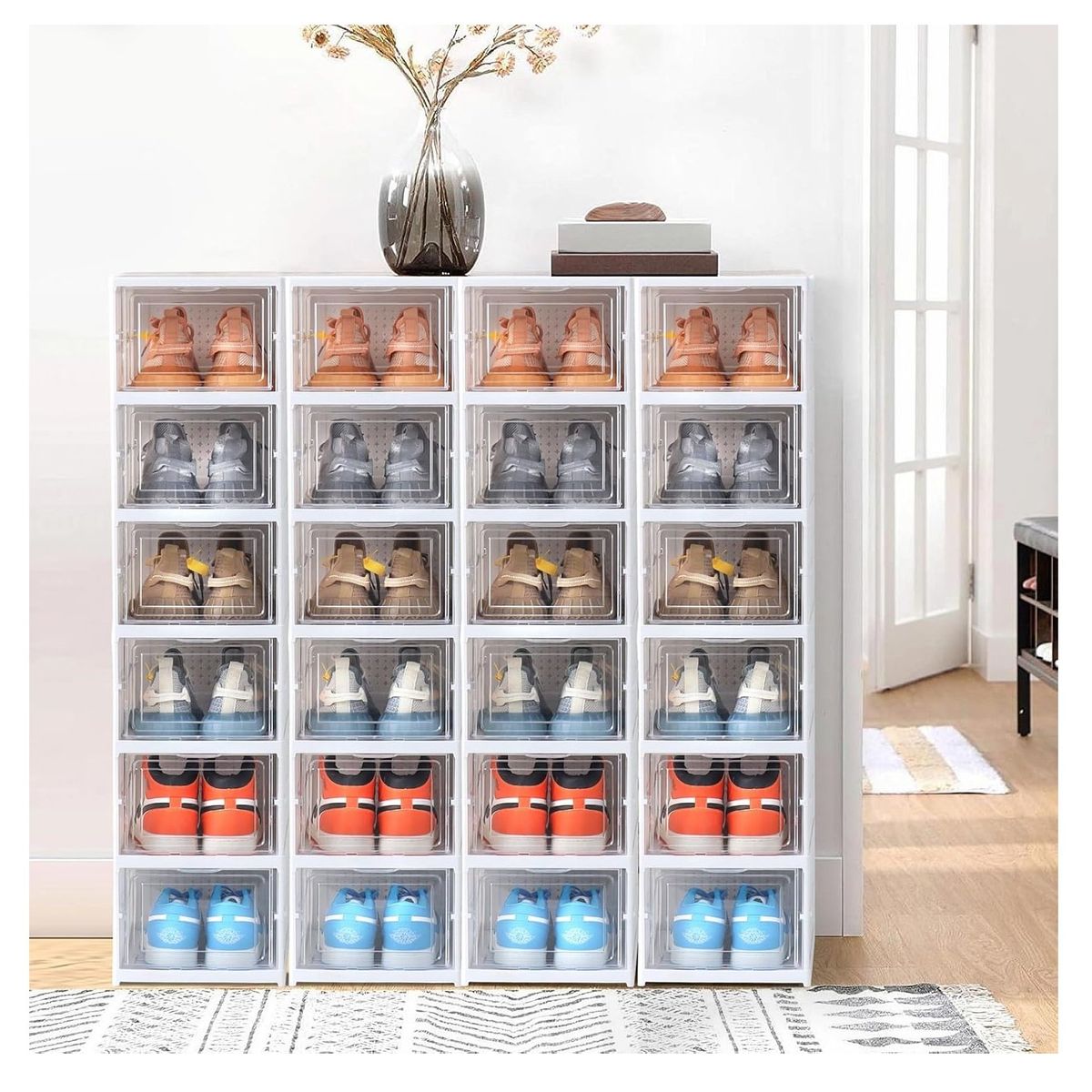 GENERICO - Zapatera De 6 Niveles Caja De Almacenamiento Para Zapat