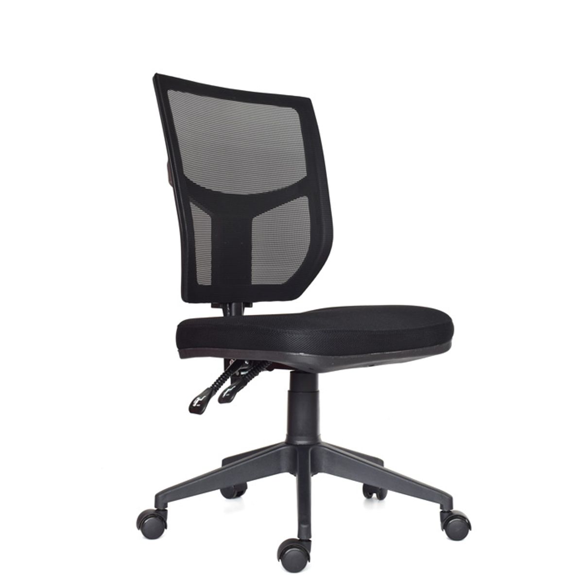 OFIDEAS - SILLA DE OFICINA GIRATORIA COLOR NEGRO SIN BRAZOS 2024 OFIDEAS