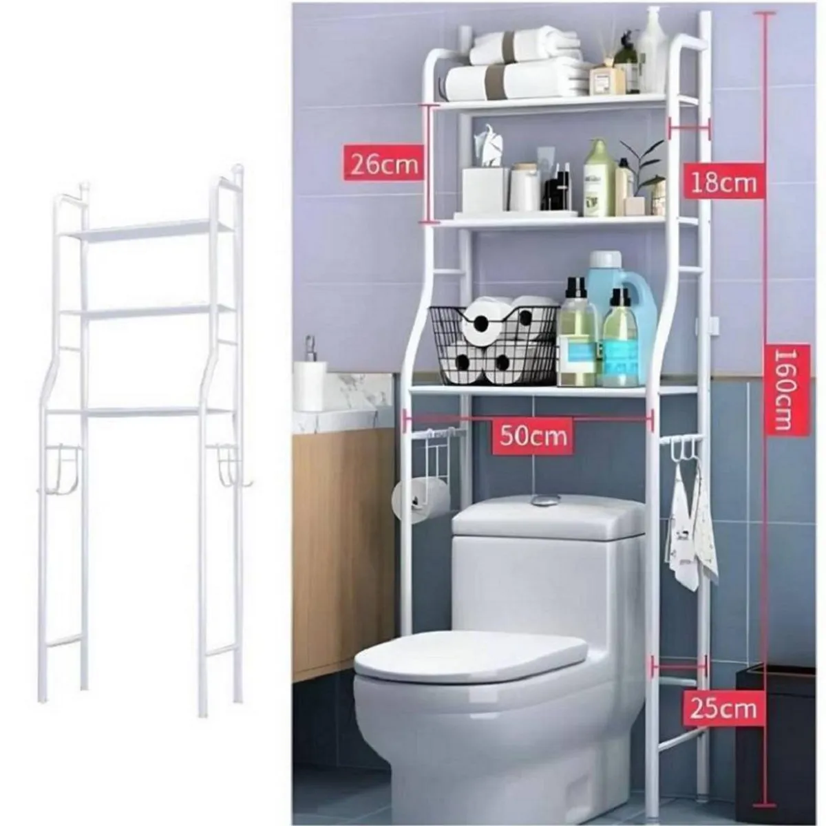 GENERICO - Estante Organizador Para Baño Inodoro Alta Calidad