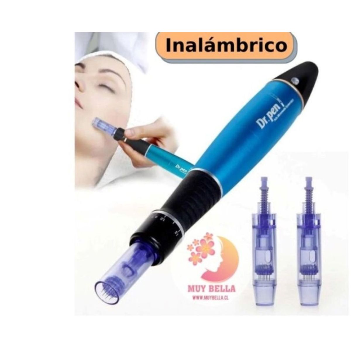 GENERICO - Derma Pen- Dr Pen Inalámbrico Azul