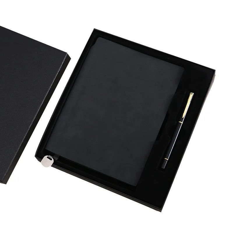 GENERICO - AGENDA CON BOLIGRAFO EN CAJA - NEGRO