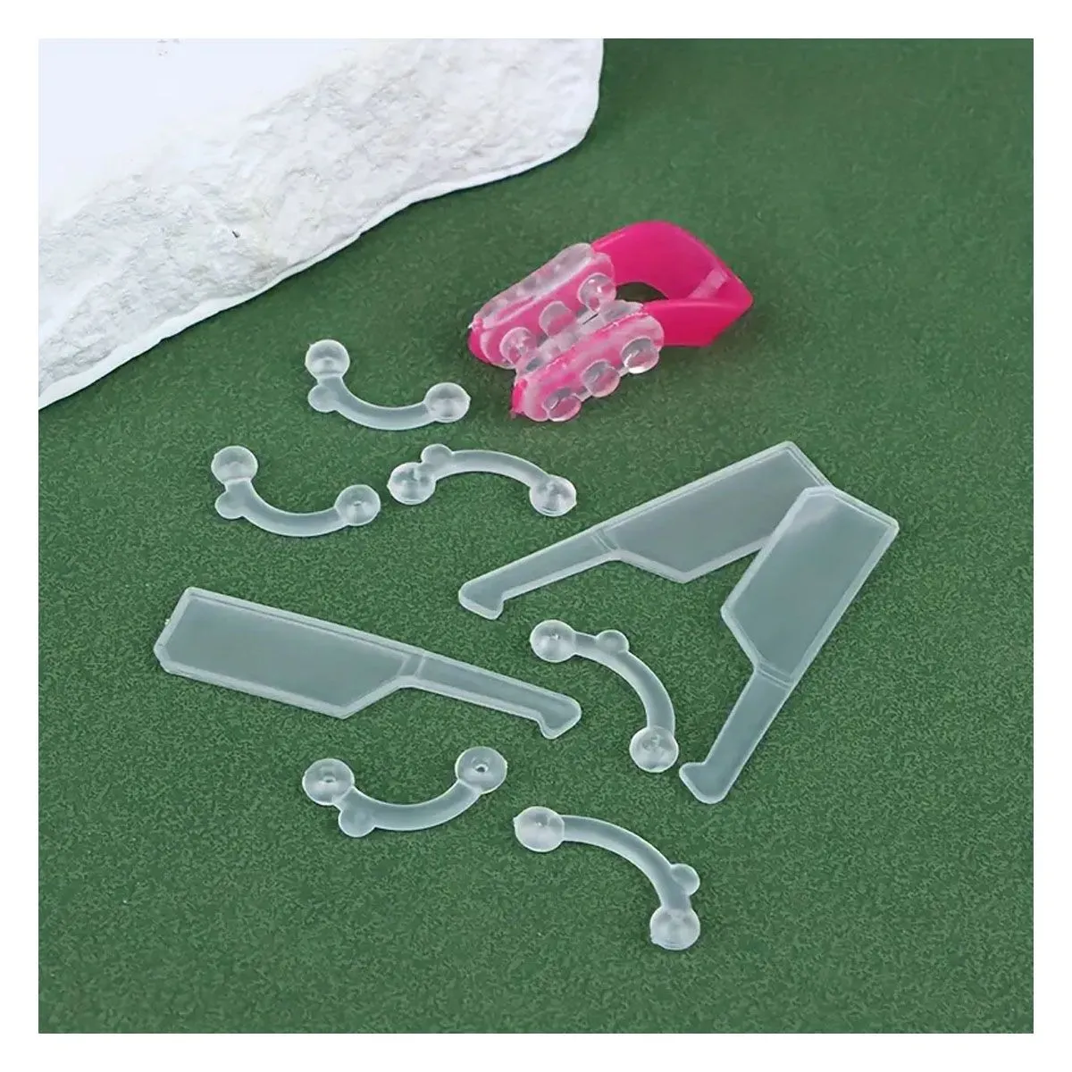 GENERICO - Levanta Nariz Respingador 3 Tallas Incluidas Transparente