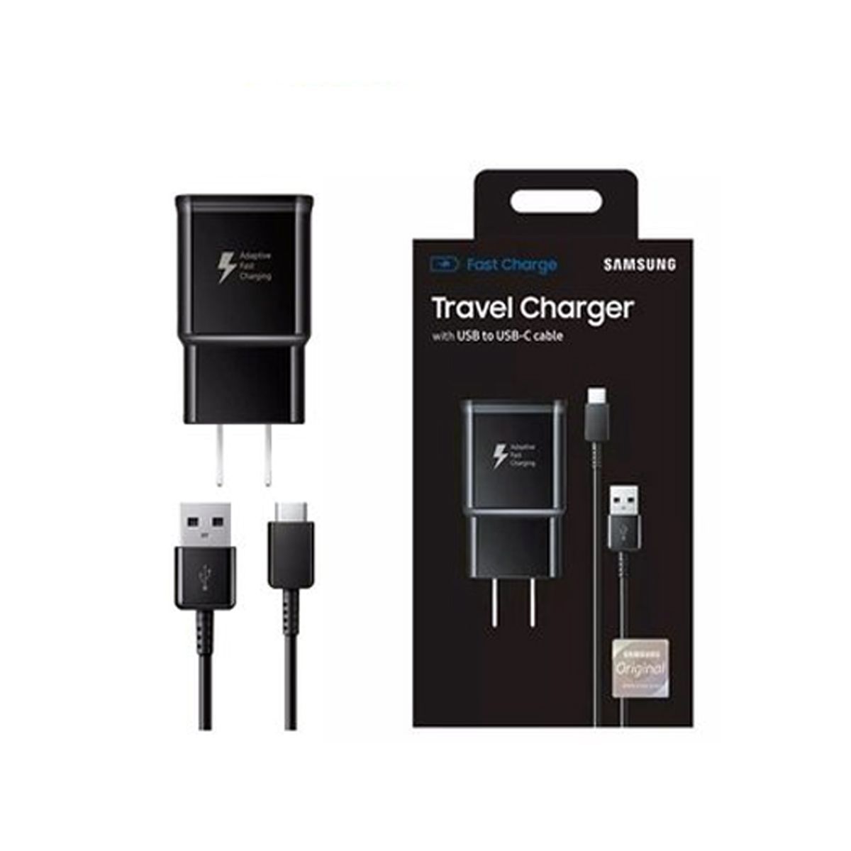 SAMSUNG - Cargador Samsung 15W Carga Rápida para Galaxy S9 S9 Plus Negro