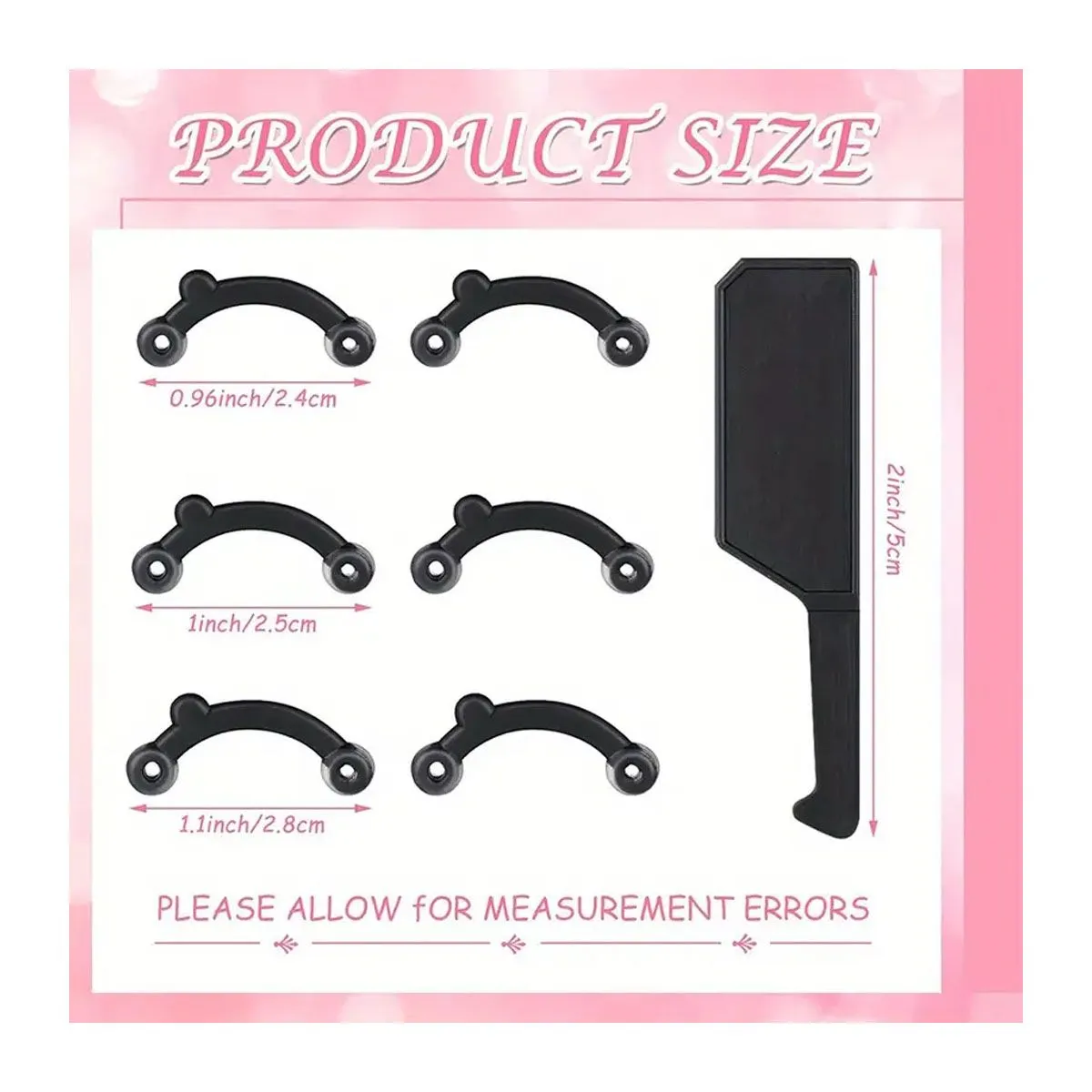 GENERICO - Levanta Nariz Respingador 3 Tallas Incluidas Negro