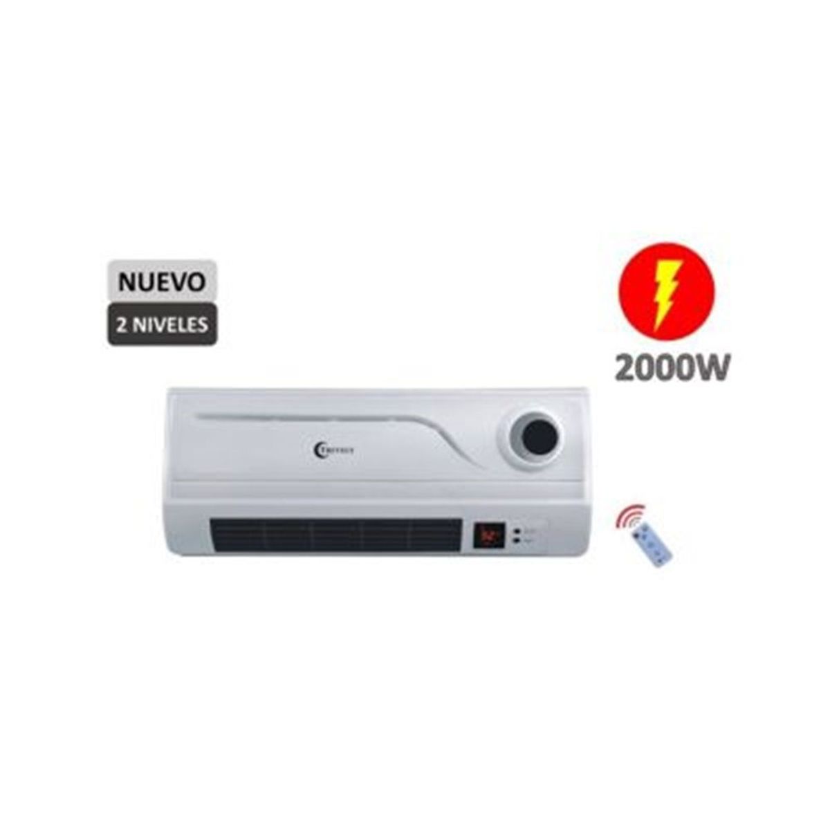 TREVELY - Calentador TREVELY TCH-080 2000W con control remoto