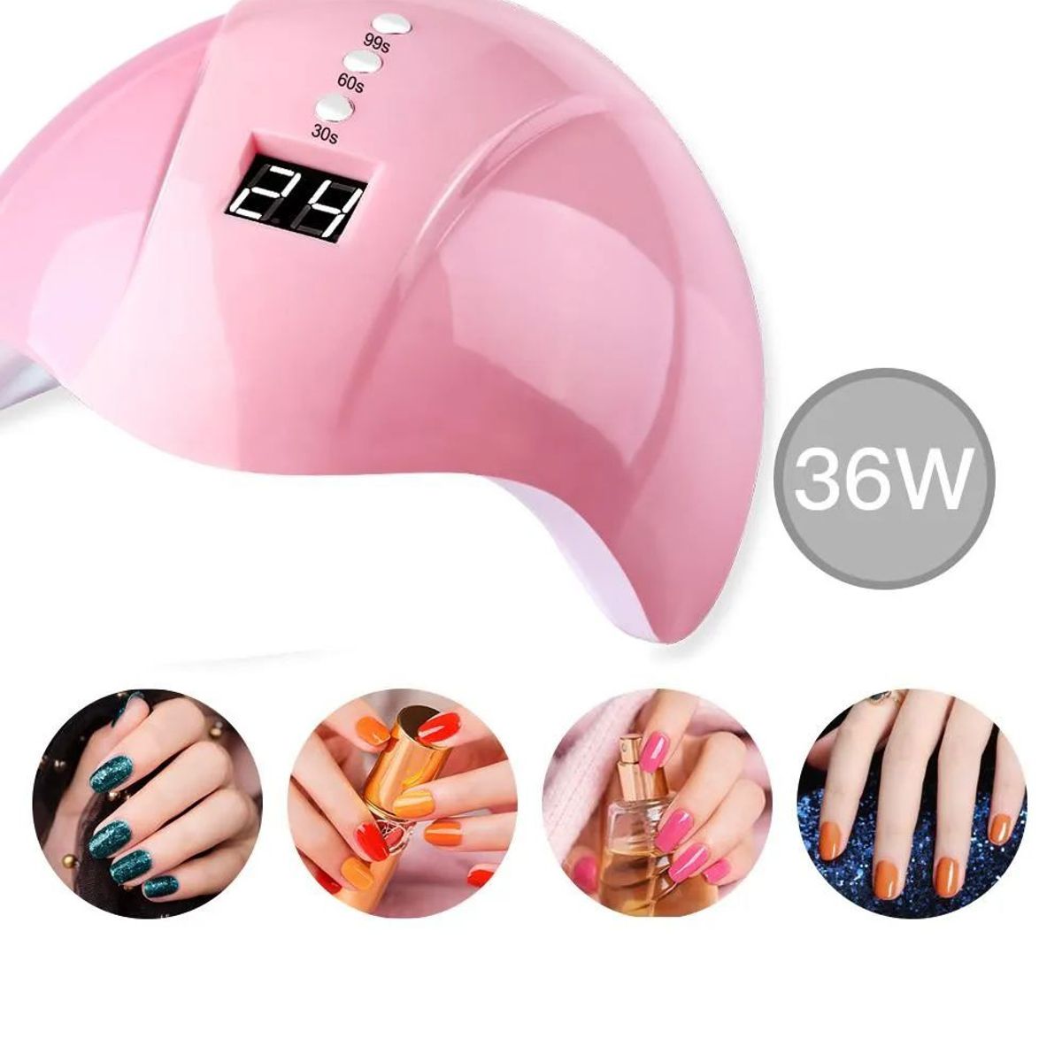 GENERICO - Lampara Led Secadora de Uñas UV LED Profesional Manicure