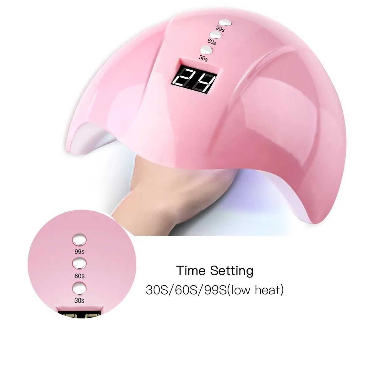 GENERICO - Secador de Uñas Lampara LED UV Manicure Profesional