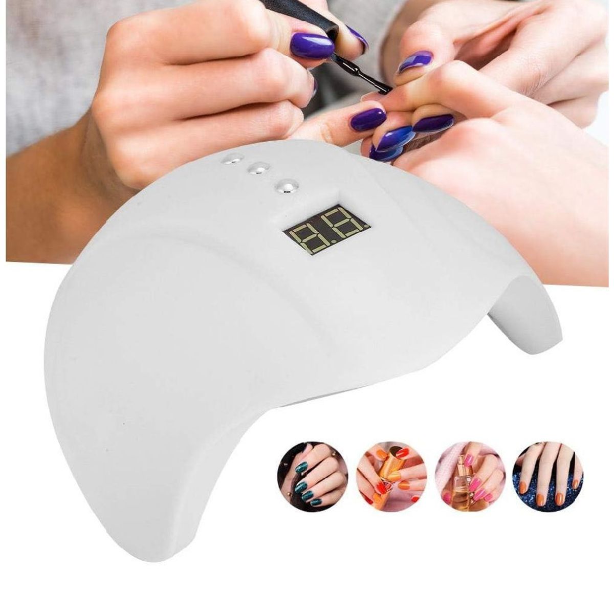 GENERICO - Secador de Uñas Lampara LED UV Manicure Profesional