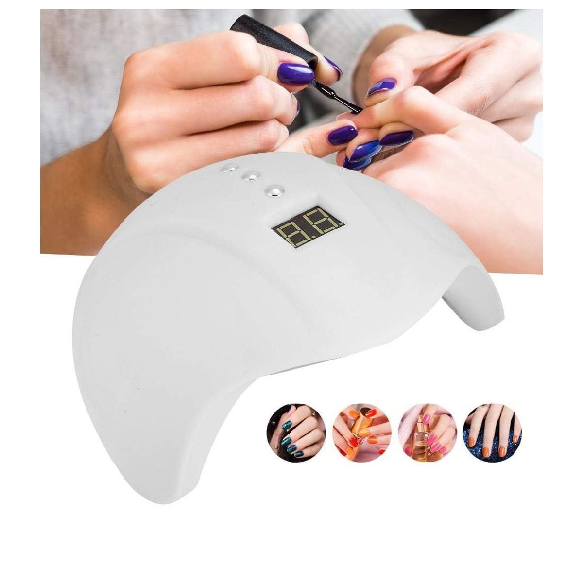 GENERICO - Secador de Uñas Lampara LED UV Manicure Profesional