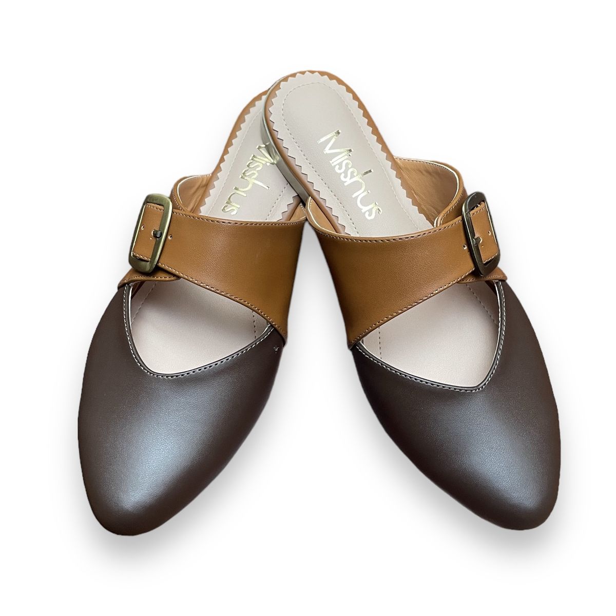 GENERICO - Zapatos mules Mujer Misshus Ana marrón camel