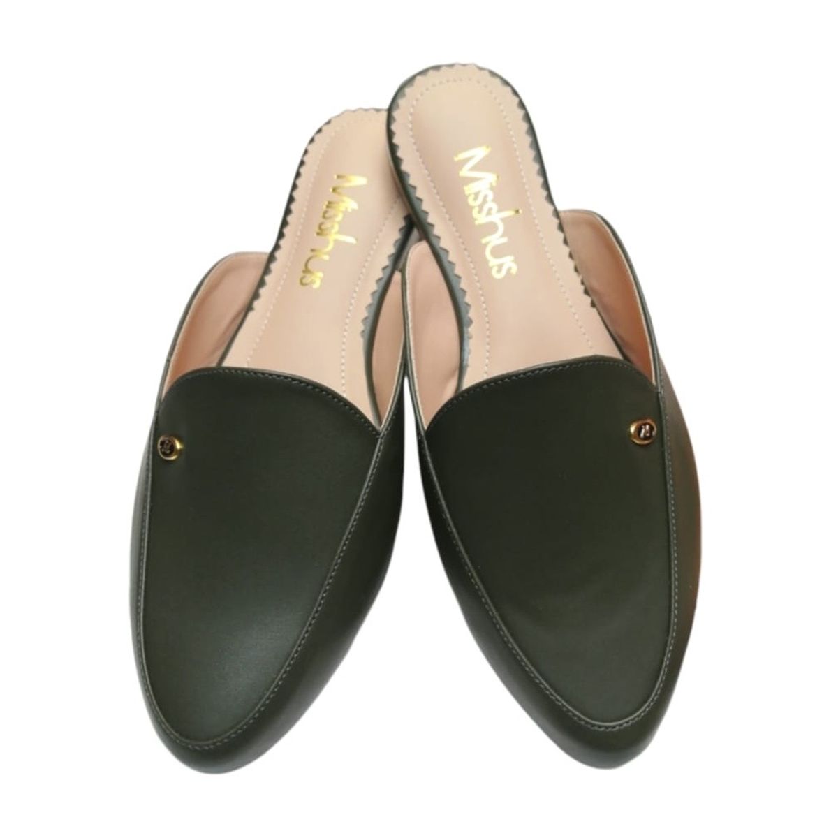 GENERICO - Zapatos mules Mujer Misshus Mica verde oscuro