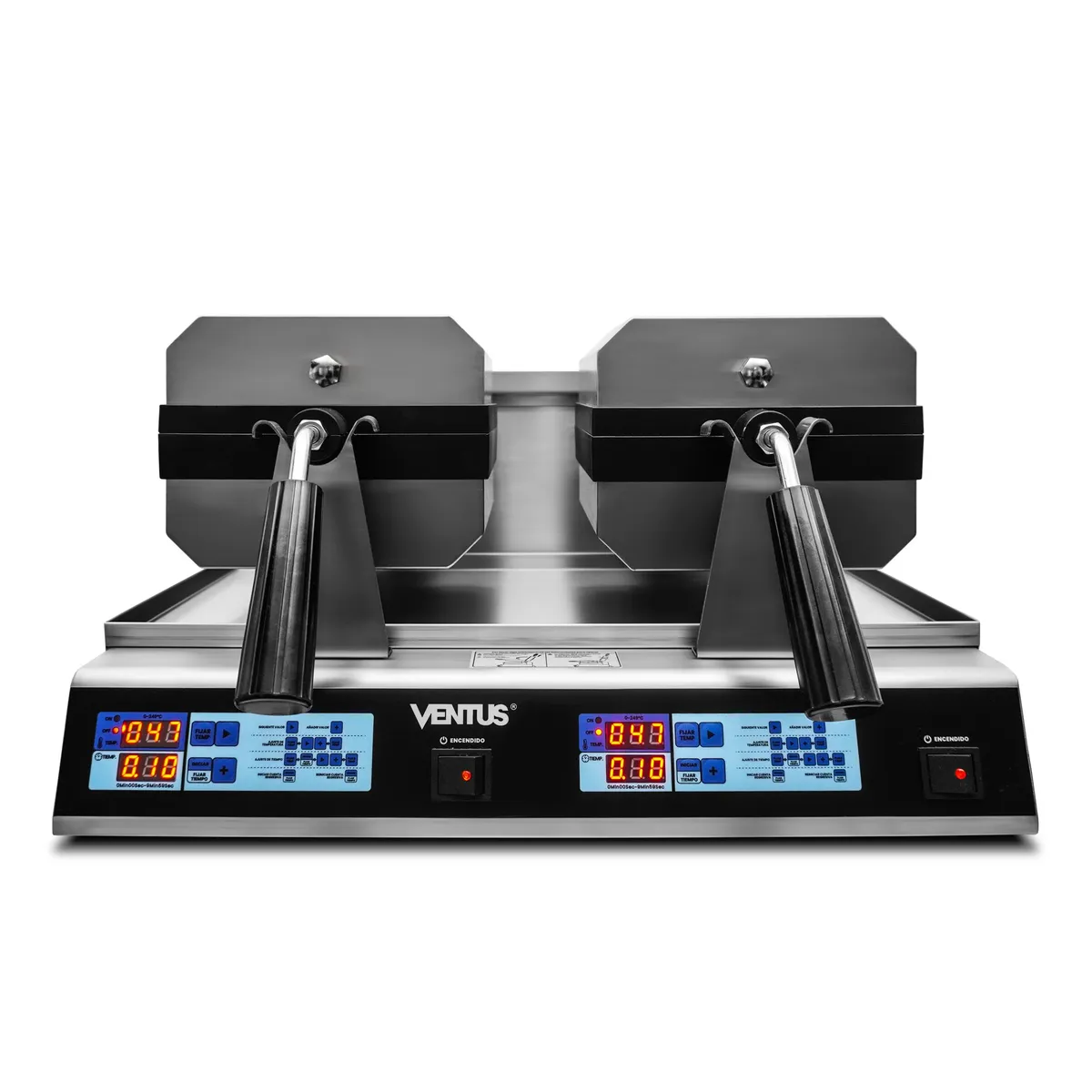 VENTUS - Ventus Wafflera Cuadrada eléctrica doble VWEC-2