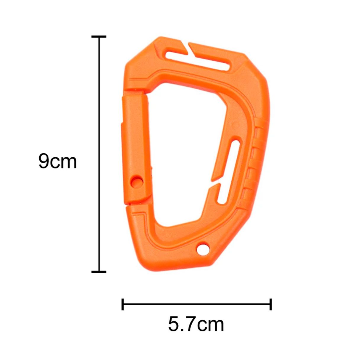 GENERICO - Mosquetón de polímero para molle multifuncional