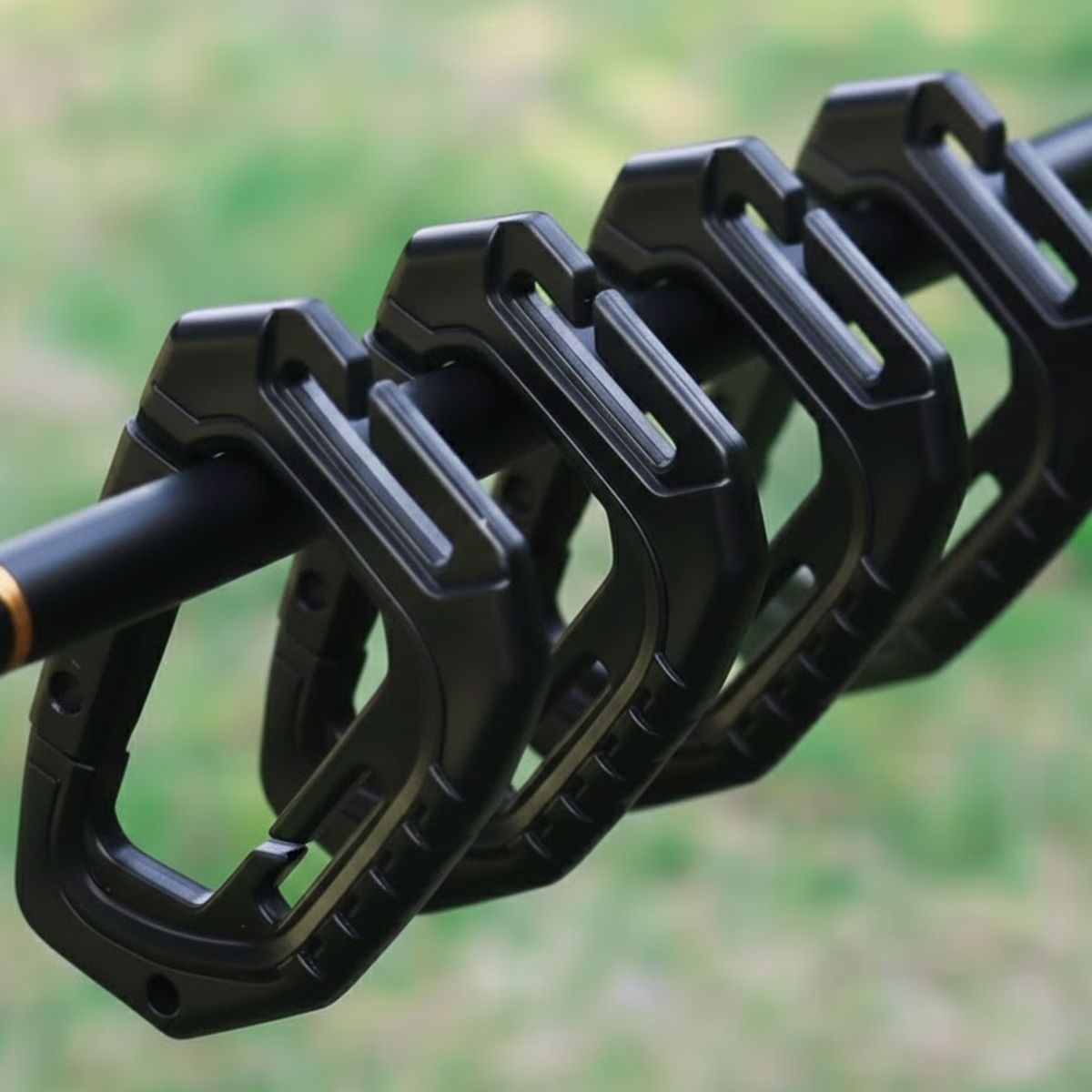 GENERICO - Pack de 4 Mosquetónes - ganchos de polímero para molle gancho de fijación