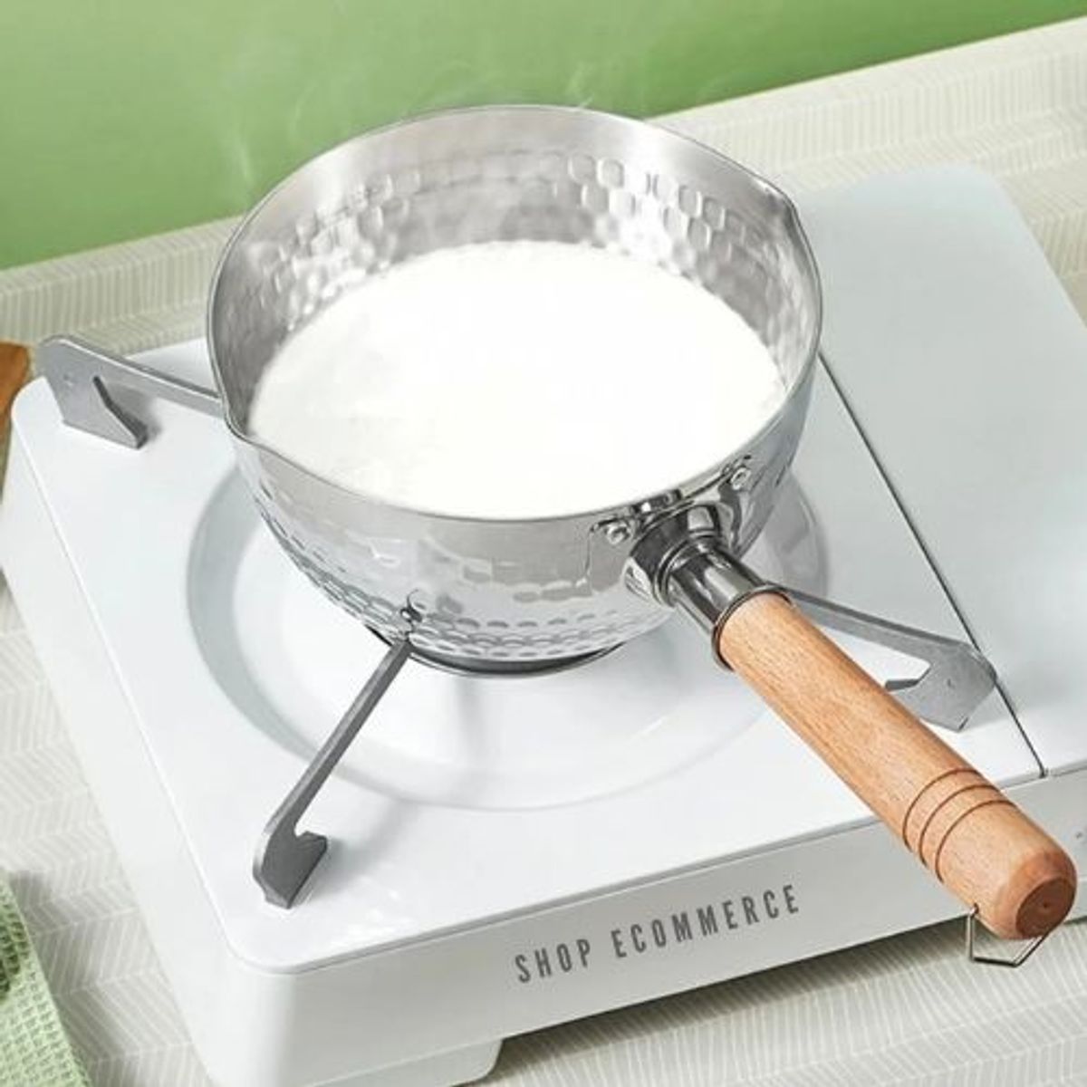 GENERICO - Olla lechera de acero inoxidable 1500ml