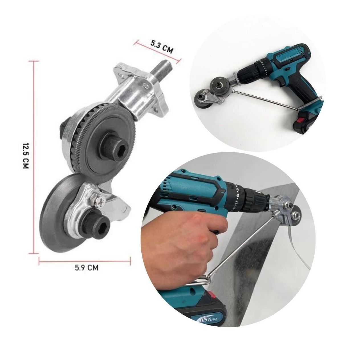 GENERICO - Adaptador De Taladro Para Cortar Metal