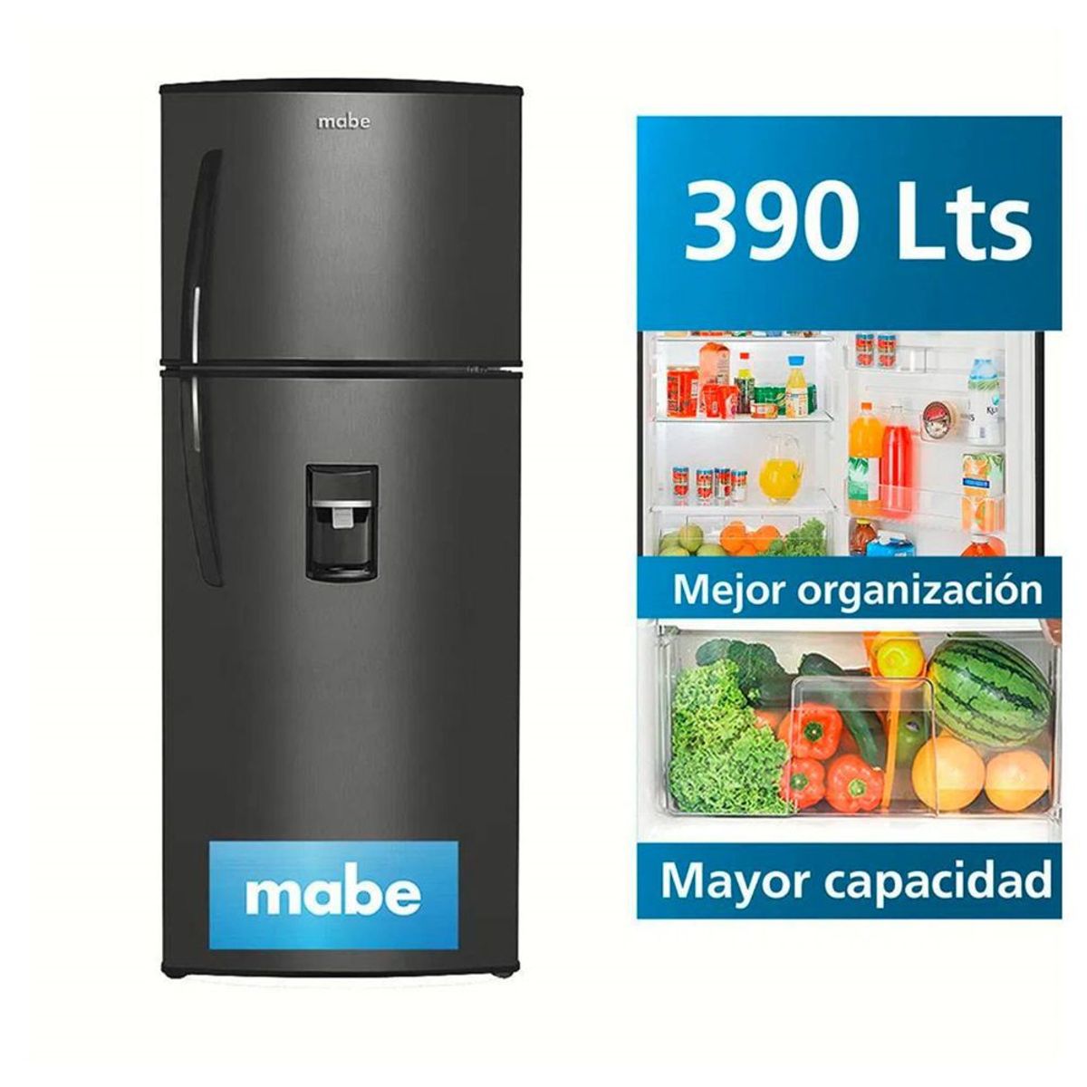 MABE - Refrigeradora Mabe Smart frost System 390 L RMC390FAPG Grafito