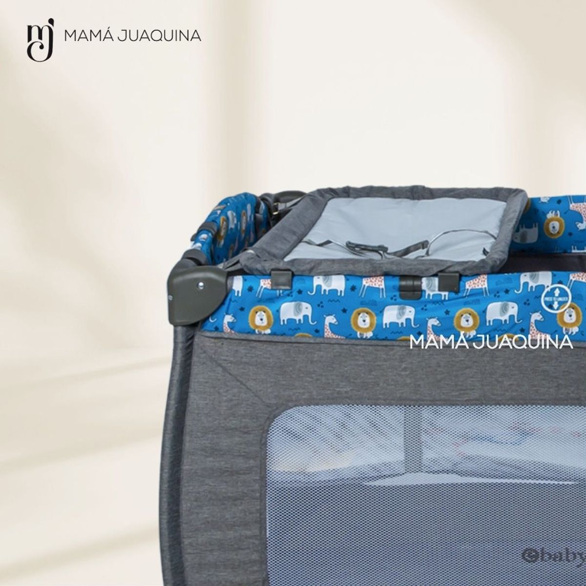 EBABY - Cuna Corral de Lujo «KENDALL» Edición Limitada Blue