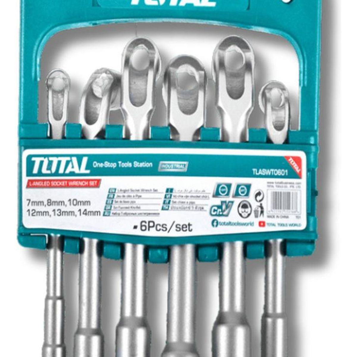 Total Tools - Juego de dados hexagonal en llave 6 piezas Total