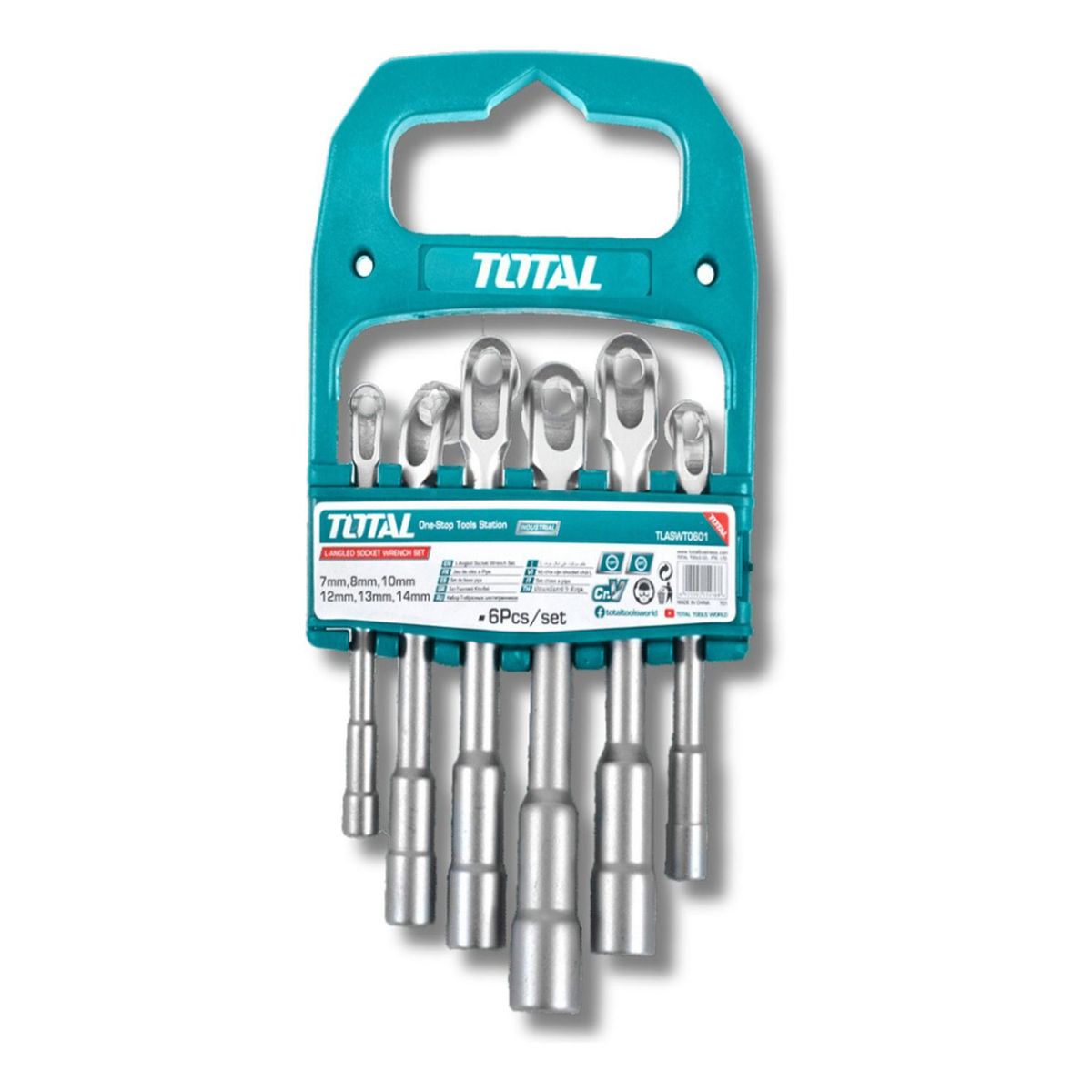 Total Tools - Juego de dados hexagonal en llave 6 piezas Total