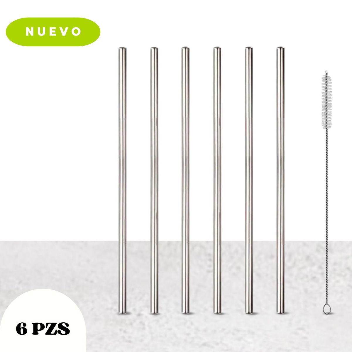 ICHIMATSU - Sorbete Acero Inoxidable - pack x 6 con limpiador