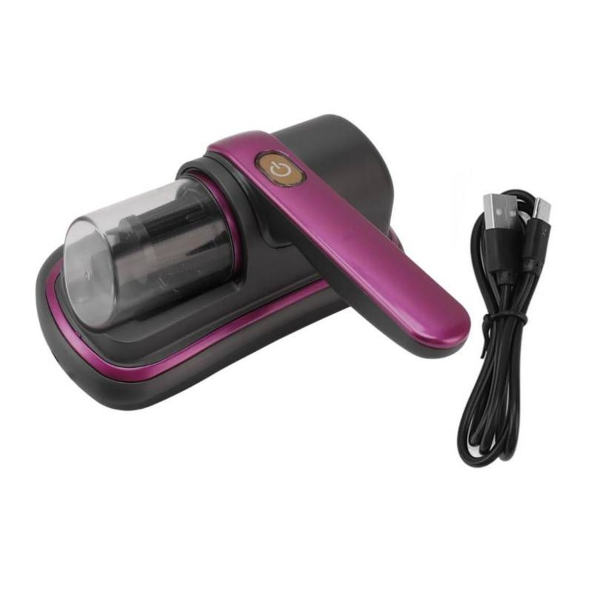 GENERICO - Aspiradora Inalámbrica Anti Ácaros de mano con Luz UV Portatil Lila