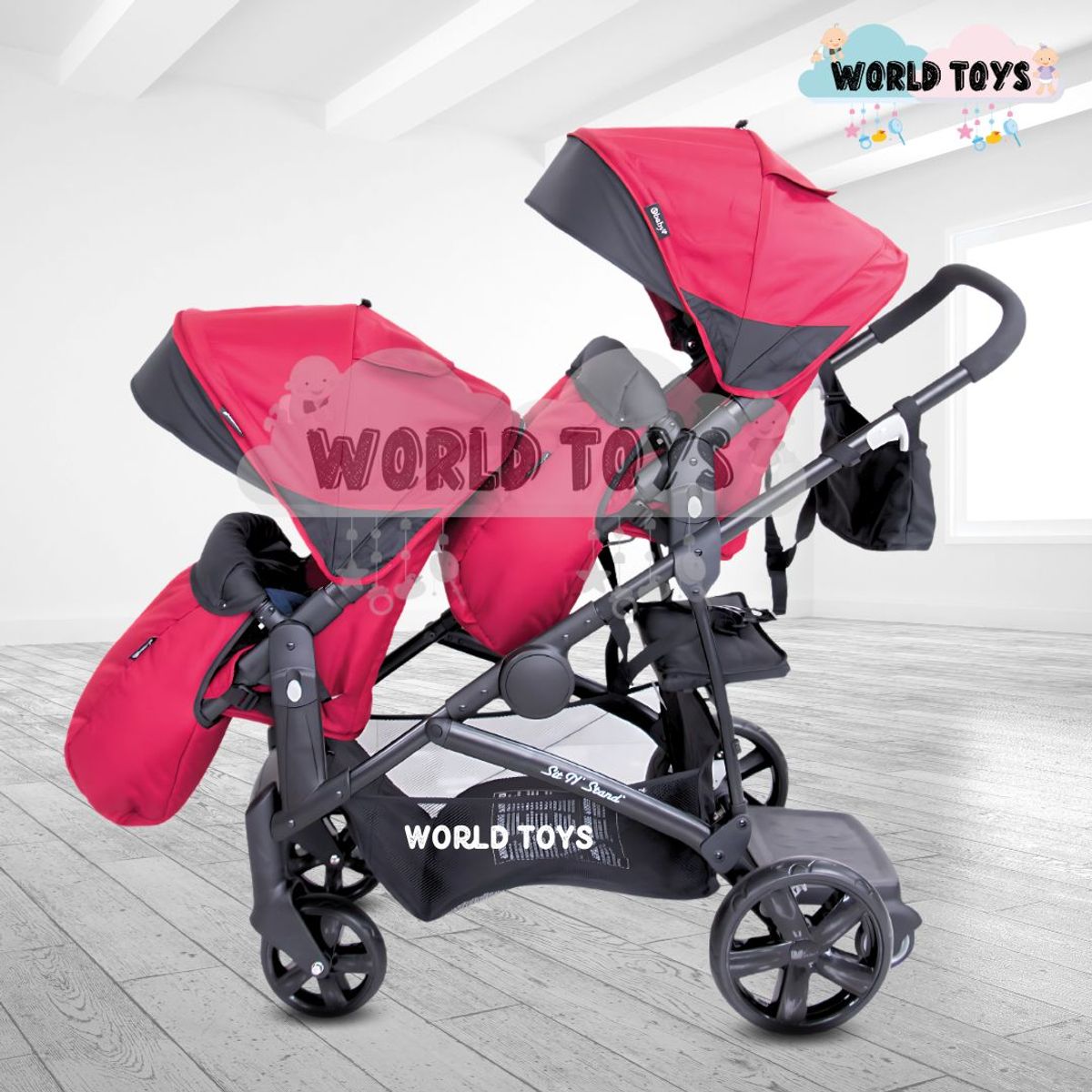 EBABY - Coche Mellicero Deportivo «BEAUMONT» Edición Limitada Red