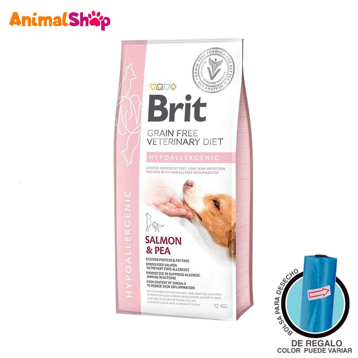 BRIT CARE - Alimento Perro Brit Grain Free Hypoallergenic Salmon 12Kg