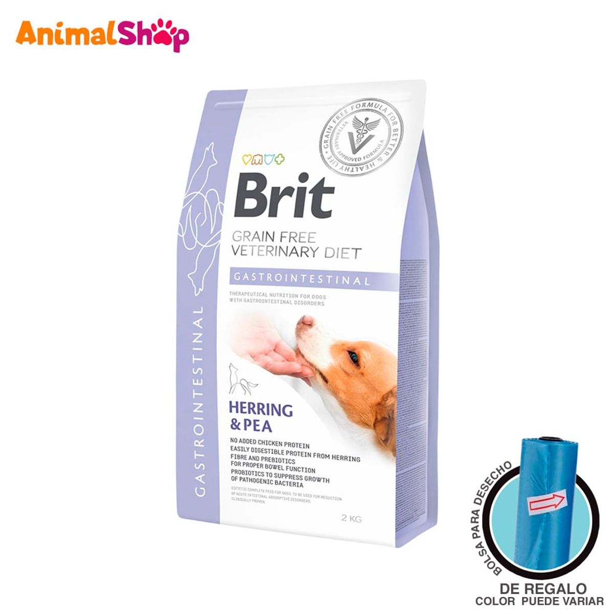 BRIT CARE - Alimento Perro Brit Grain Free Gastrointestinal Herring 2Kg