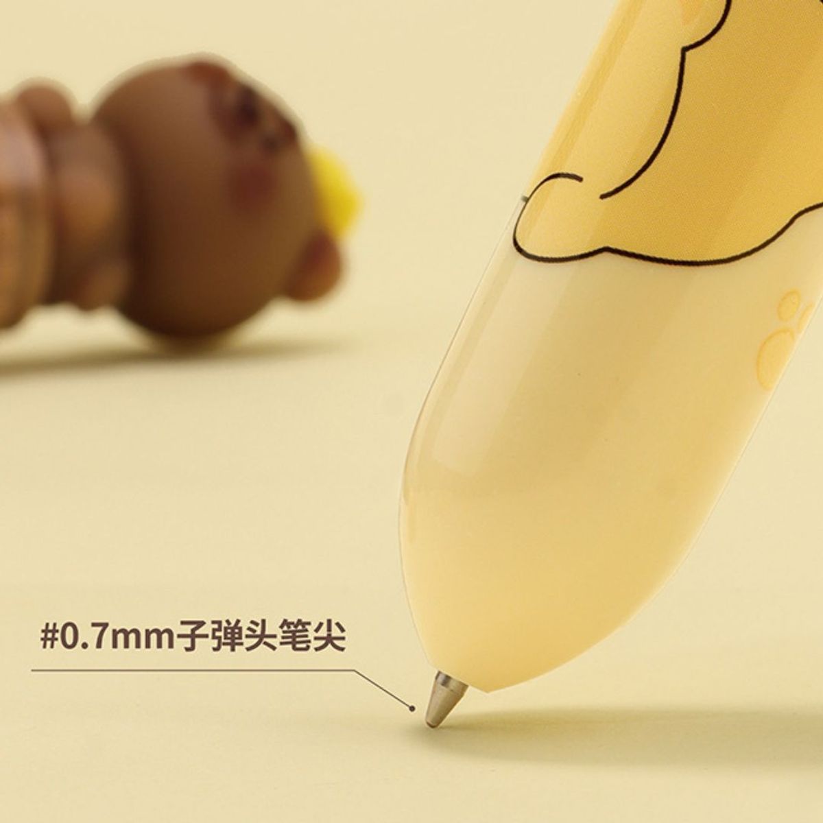 GENERICO - Pack de 2 Lapicero de 10 colores 0.7 mm - Crema