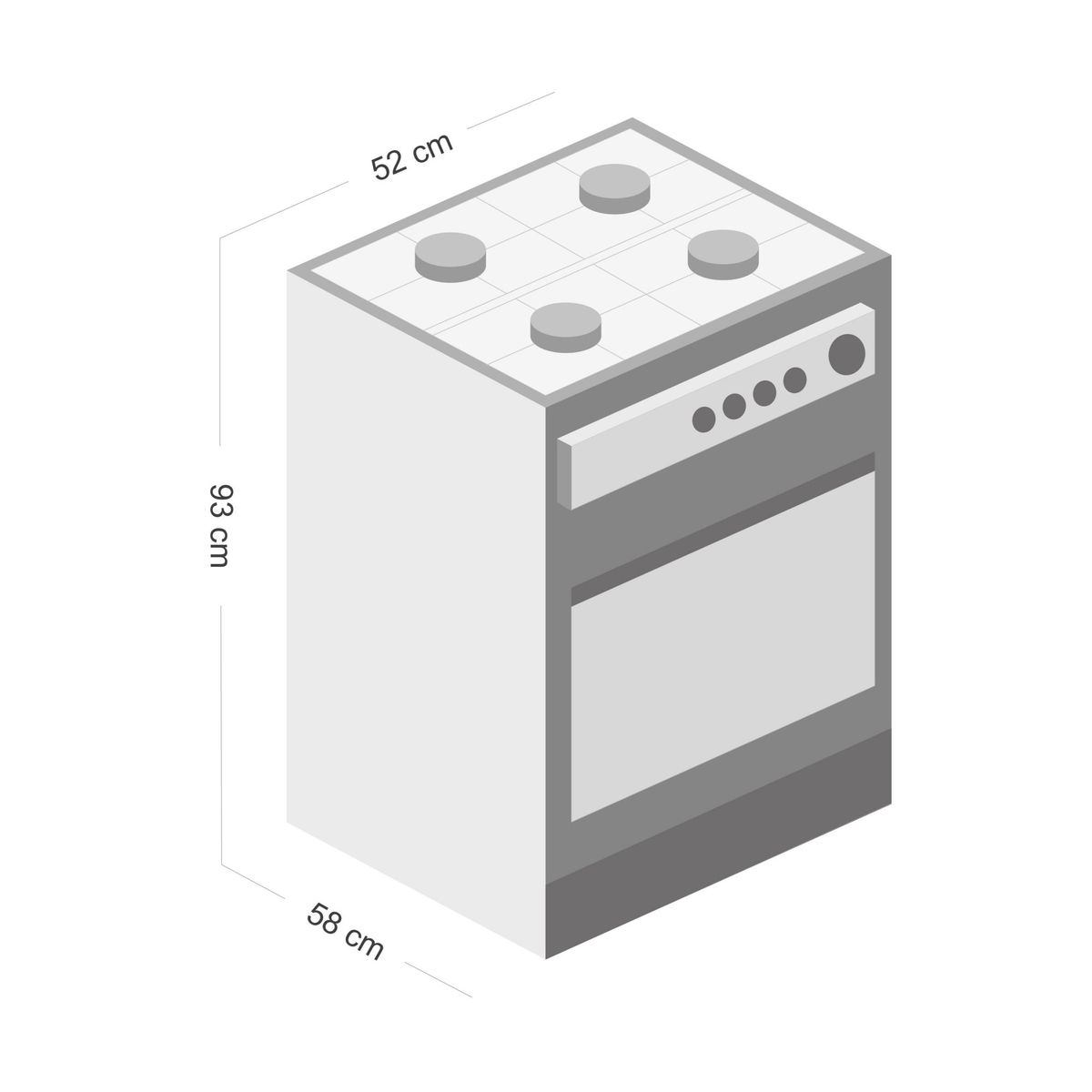 INDURAMA - Indurama Cocina a Gas Cadiz 4 Quemadores