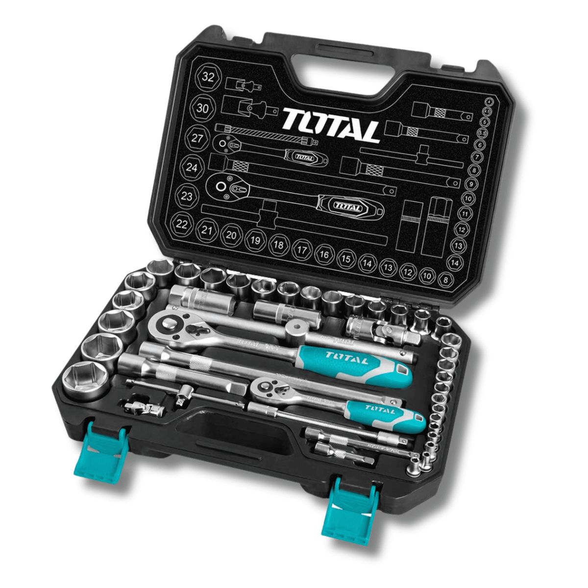 TOTAL TOOLS - Set de herramientas 44 piezas Total