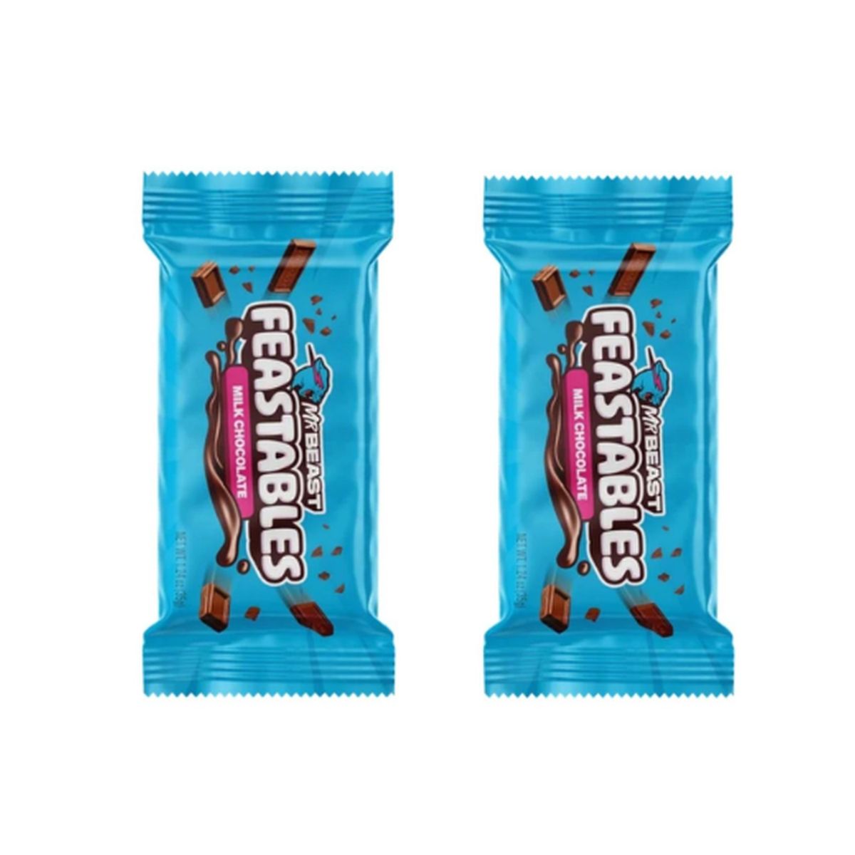 GENERICO - Packx2 Chocolate con leche Feastables Mr Beast - 35 gr