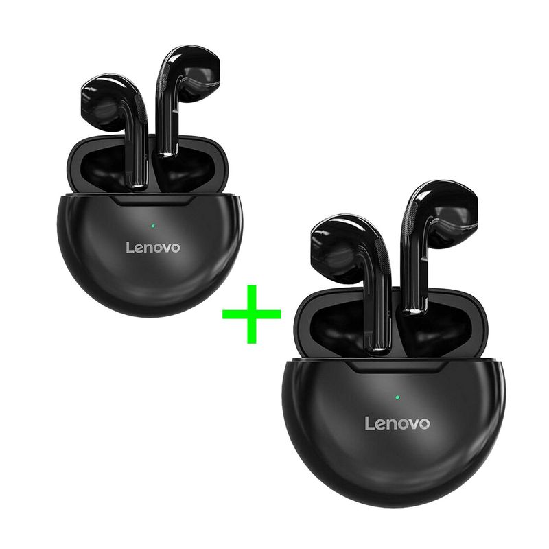 LENOVO - Audífonos Lenovo Ht38 bluetooth True Wireless Earbuds Negro Pack x2