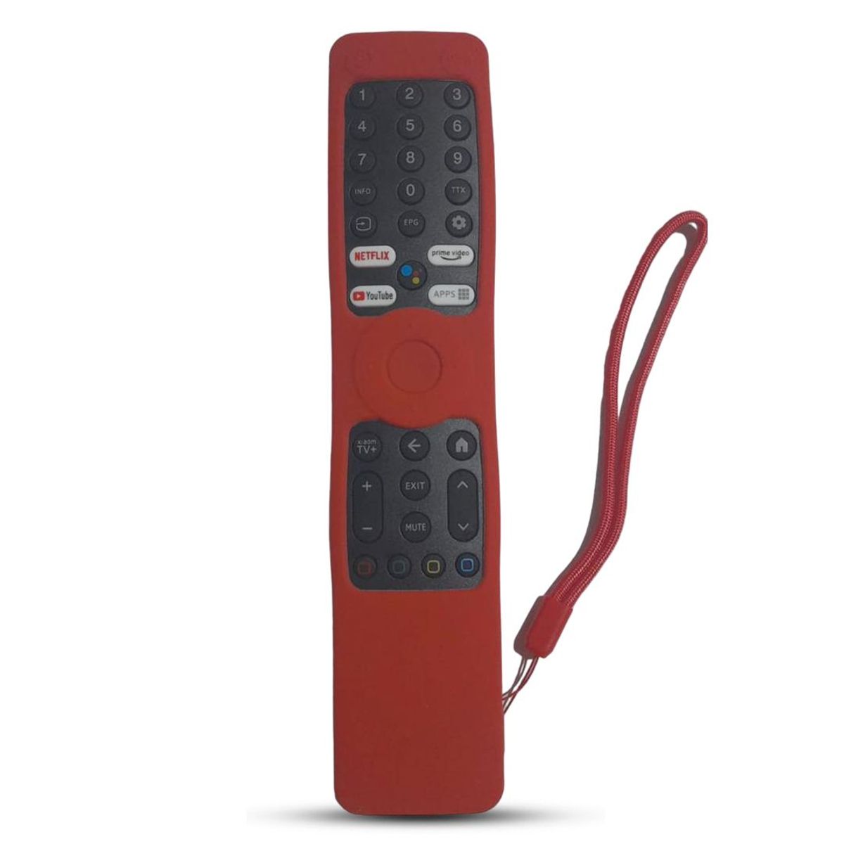 SIKAI - Funda para Control Tv Xiaomi XMRM-ML MI TV Q2 Rojo + soporte