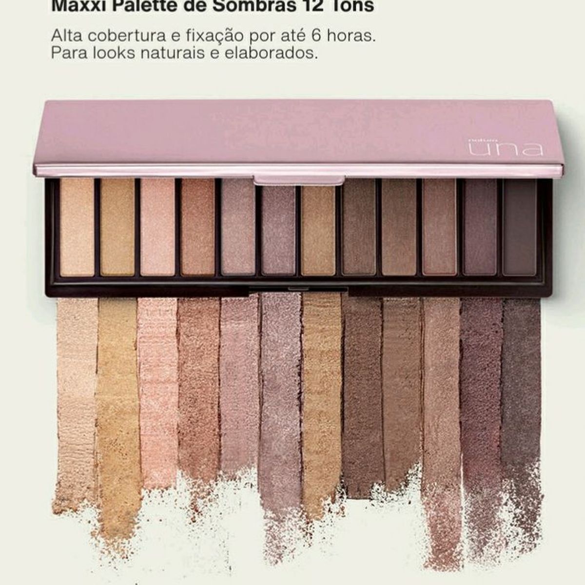 NATURA - Maxxi Paleta de Sombras 12 tonos Nude - Una Natura