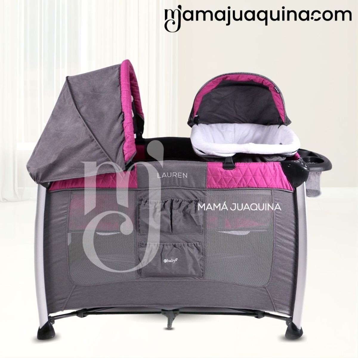 EBABY - Cuna Corral de Lujo «MALASIA» Edición Limitada Pink
