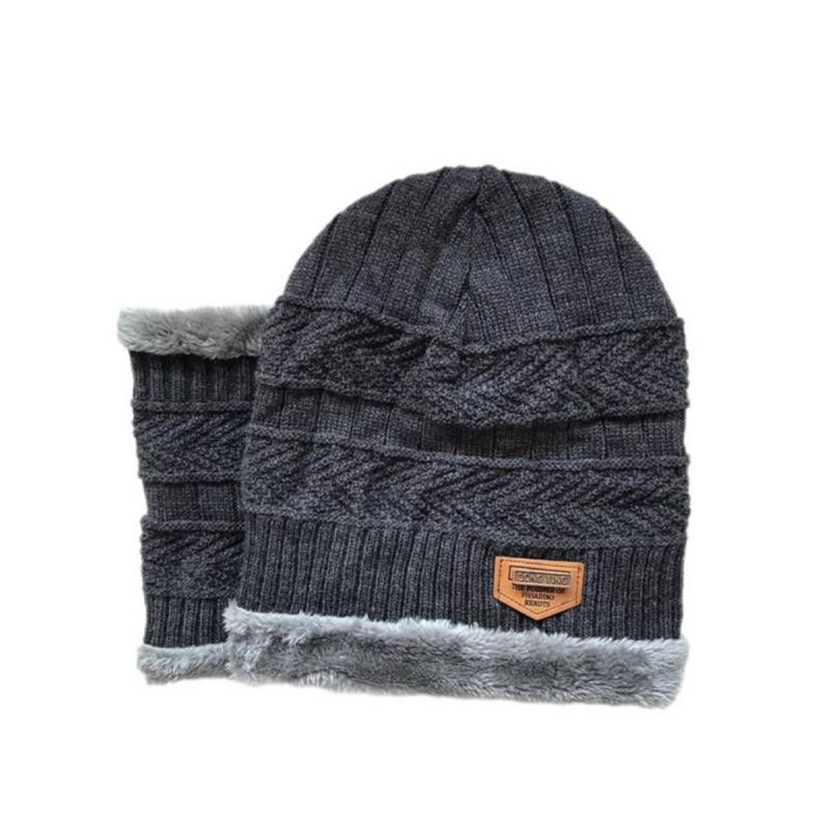 GENERICO - Conjuntos Gorro con Cuellera mujer  con Forro de Peluche Antialérgico