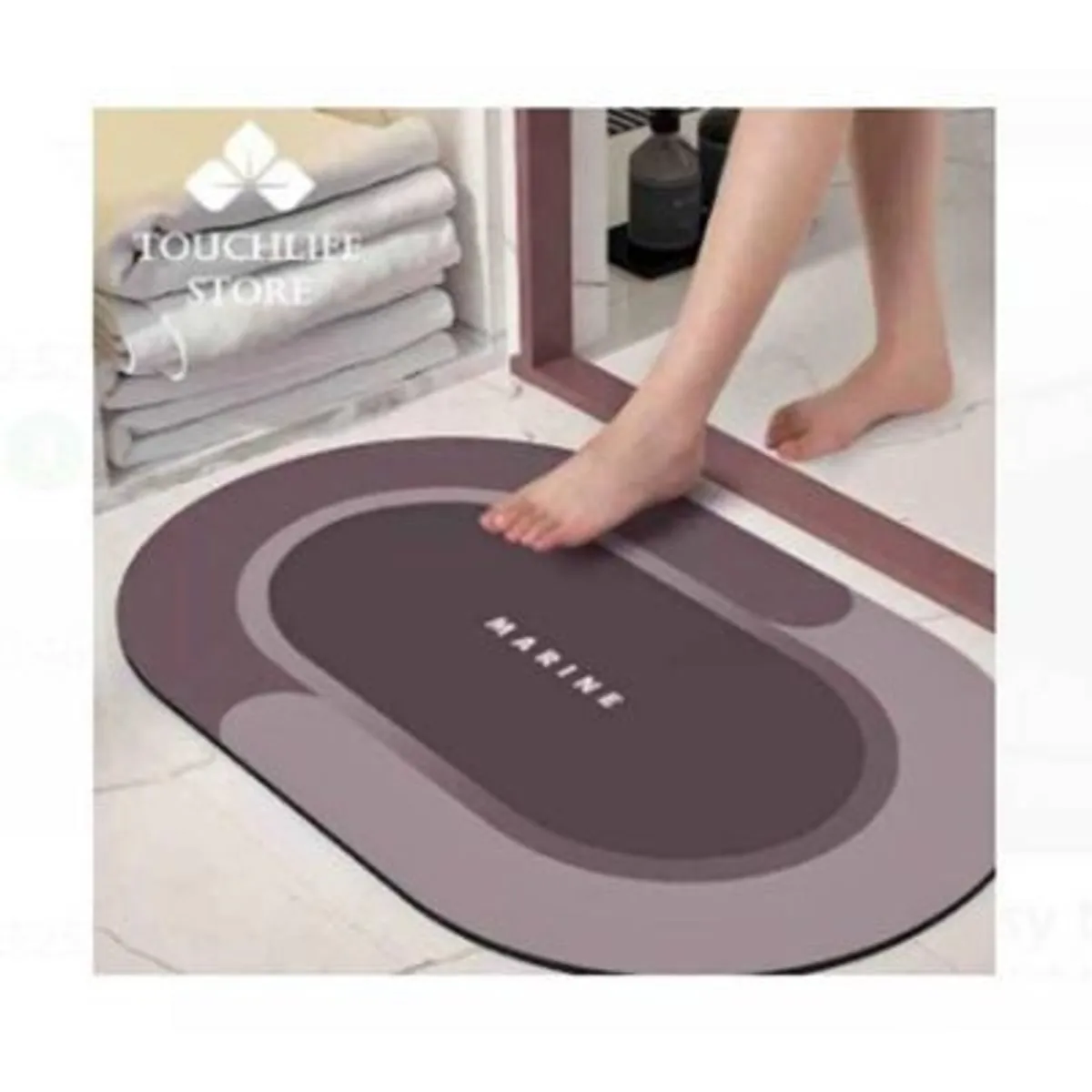 GENERICO - Alfombra de baño tapete absorbente para ducha anti deslizante