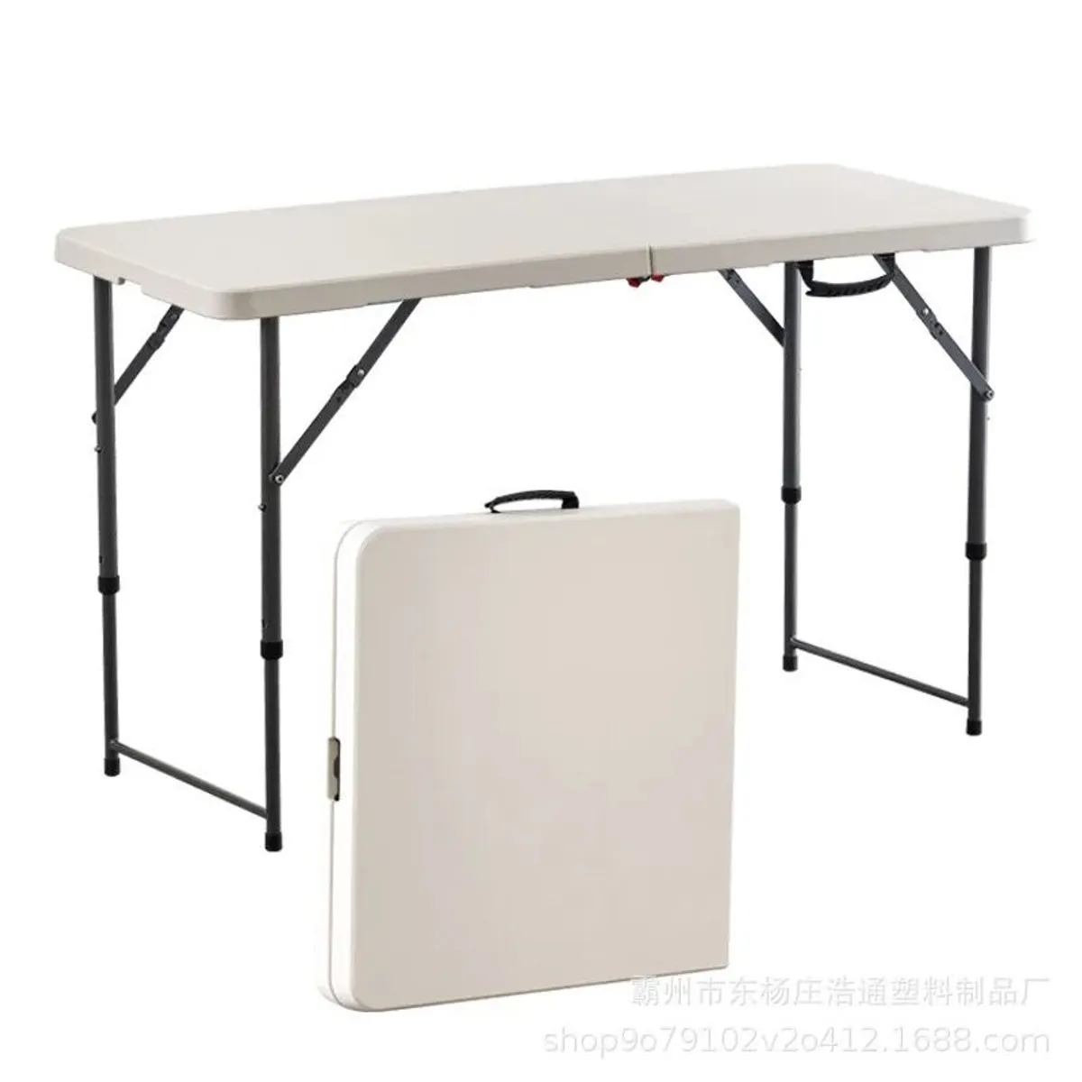 GENERICO - Mesa plegable Camping 180cm Blanco
