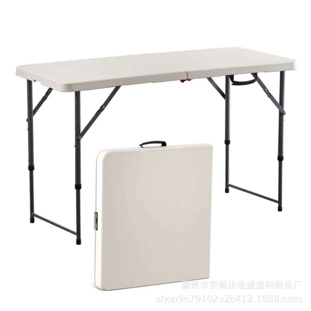 GENERICO - Mesa plegable Camping 180cm Blanco