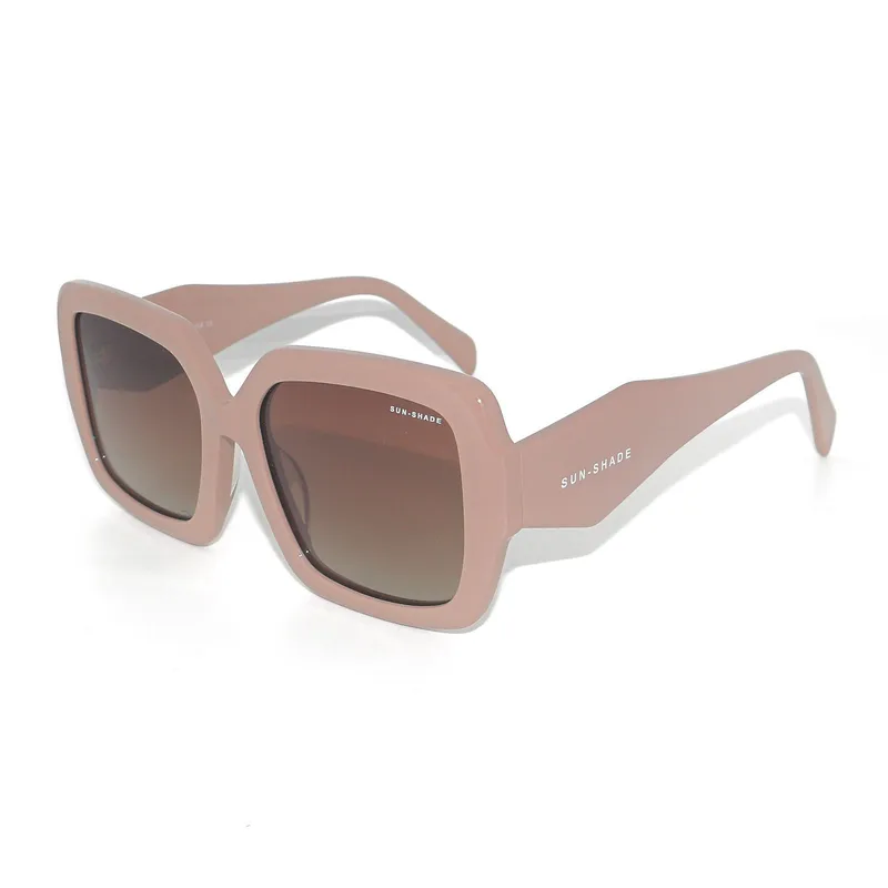 SUN SHADE - Lentes de sol de moda Europea-  IVORY/DESERT ROSE