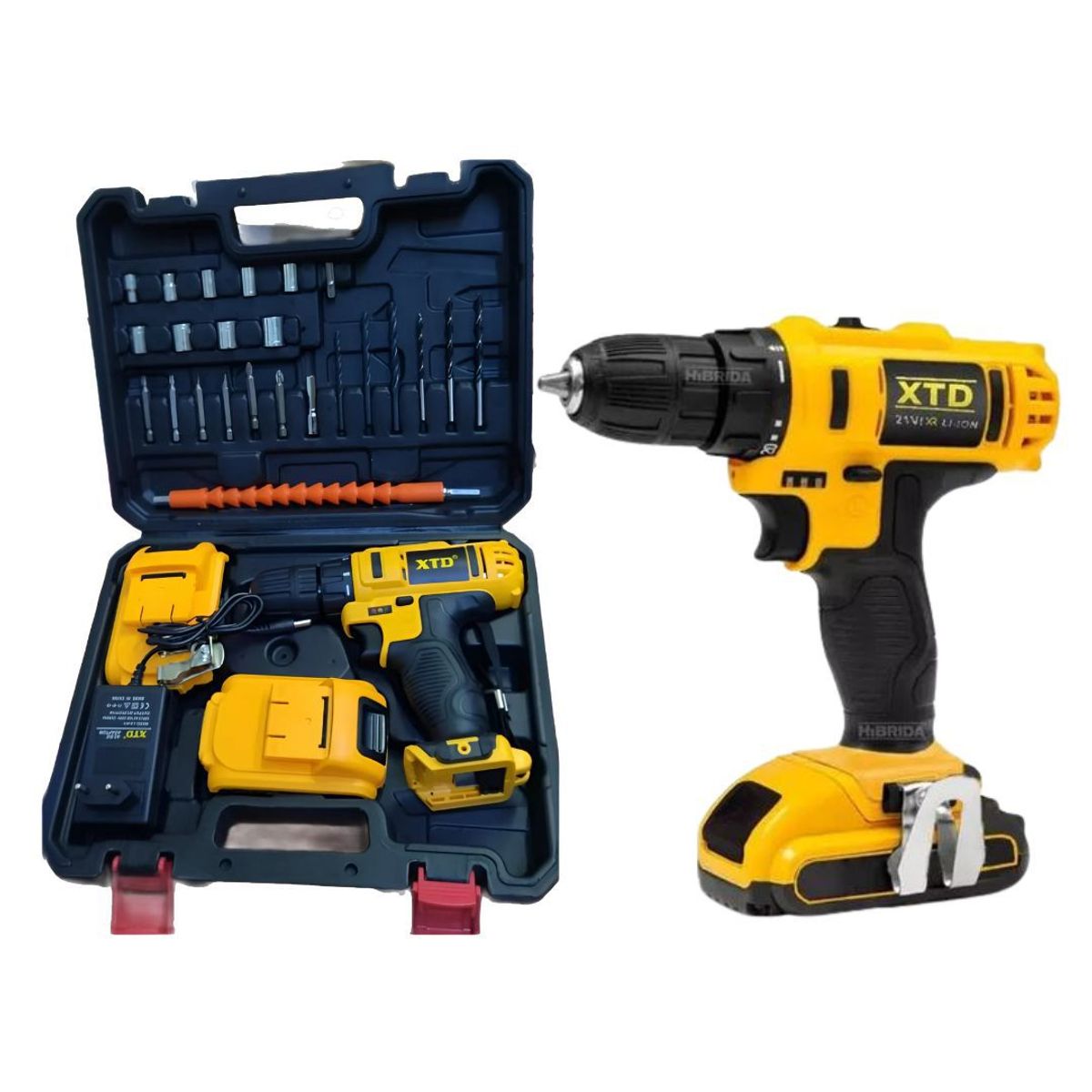 XTD - Taladro Destornillador Inalámbrico 21V Percutor XTD